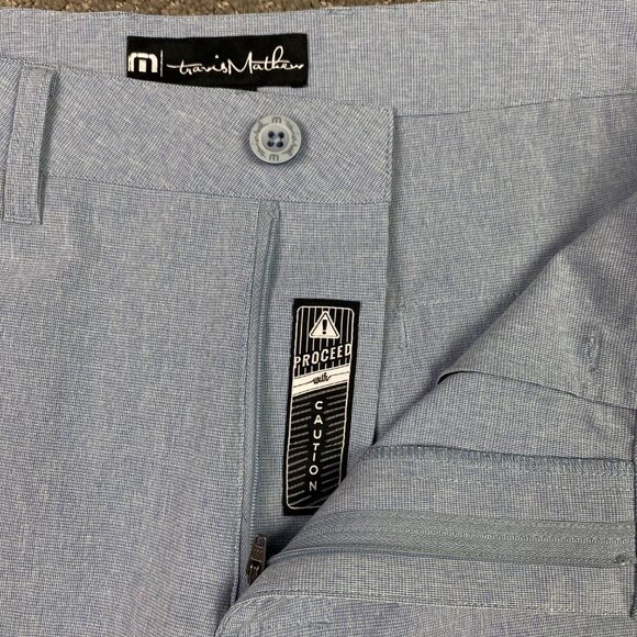 Travis Mathew Shorts Men's 36 Blue Stretch - Picture 6 of 11